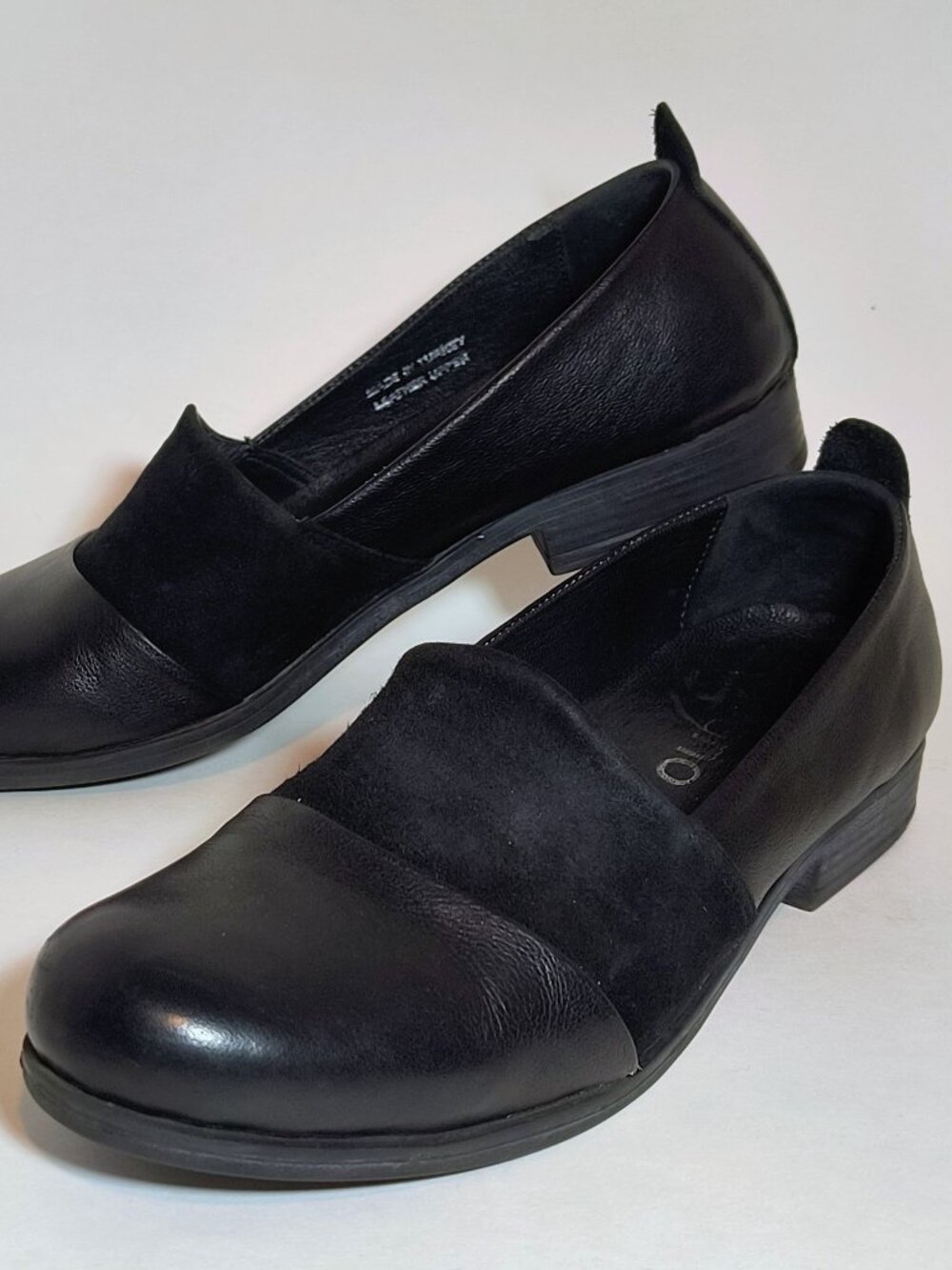 Bueno Isabelle Black Leather Loafers | EU 37